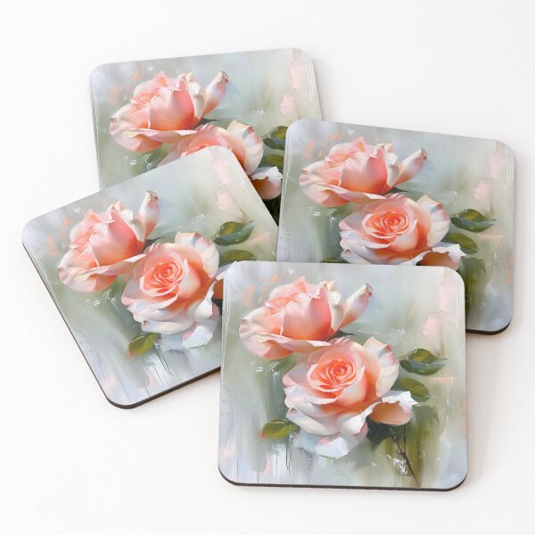 Item preview, Blush Rose Bouquet – Painterly Floral Art Aesthetic designed and sold by VelvetThornsArt.
