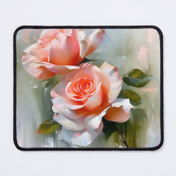 Item preview, Blush Rose Bouquet – Painterly Floral Art Aesthetic designed and sold by VelvetThornsArt.