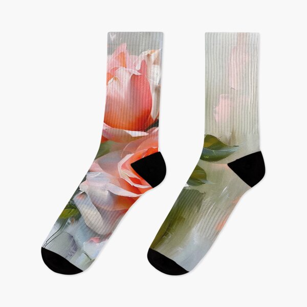 Item preview, Blush Rose Bouquet – Painterly Floral Art Aesthetic designed and sold by VelvetThornsArt.