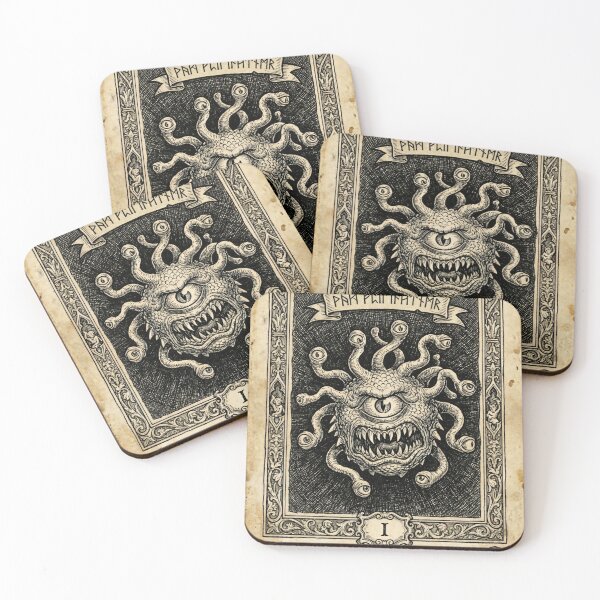 Item preview, Specimen I: The Beholder - Medieval Woodcut Bestiary Print designed and sold by lord-of-skins.