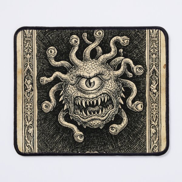Item preview, Specimen I: The Beholder - Medieval Woodcut Bestiary Print designed and sold by lord-of-skins.