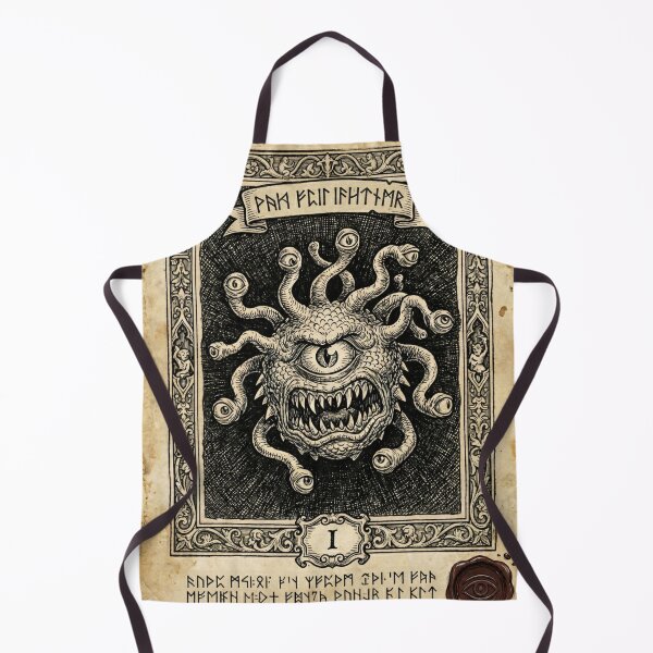 Item preview, Specimen I: The Beholder - Medieval Woodcut Bestiary Print designed and sold by lord-of-skins.
