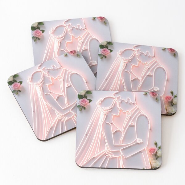Item preview, marriage neon silhouette designed and sold by CharmingFlowers.