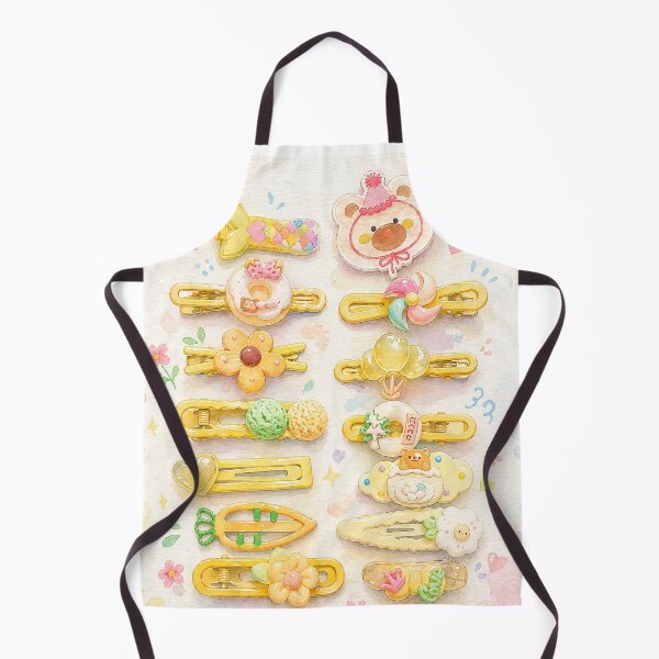 Item preview, Cute Pastel Watercolor Hair Clips – Kawaii Resin Accessories Illustration designed and sold by Minerva92.