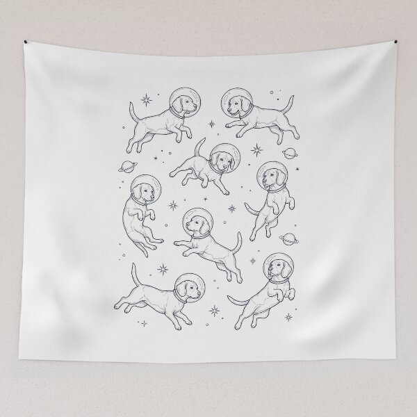 Item preview, Vintage Beagle Astronaut Galaxy Space Dog Lover designed and sold by TerryConnells.