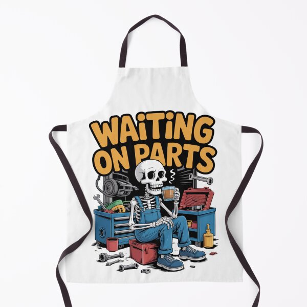 Item preview, Waiting On Parts — Skeleton Mechanic Coffee Shirt V16 designed and sold by DarylWelsh2024.