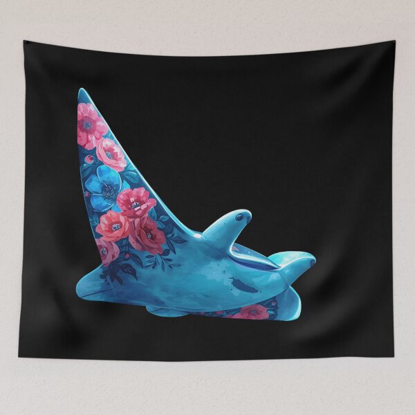 Item preview, Ocean sea floral manta designed and sold by uunaa.