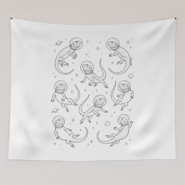 Item preview, Vintage Bearded Dragon Astronaut Galaxy Space Animal Lover designed and sold by TerryConnells.