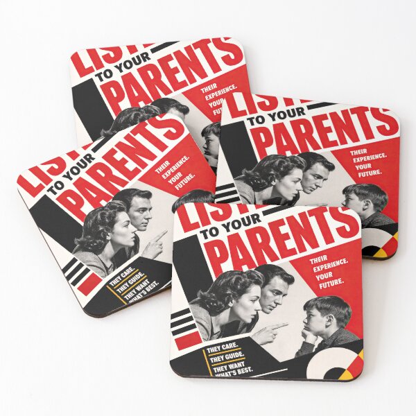 Item preview, Respect and Guidance: Bold Propaganda-Style Poster on Parental Wisdom and Family Values designed and sold by ForeverPrintsOK.