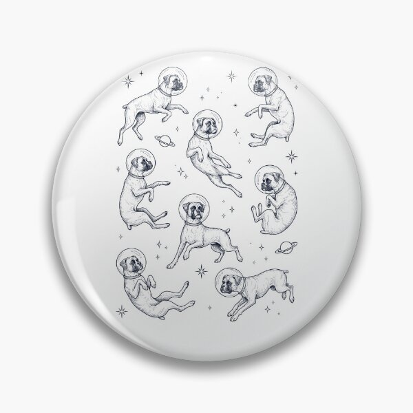 Item preview, Vintage Boxer Dog Astronaut Galaxy Space Dog Lover designed and sold by TerryConnells.