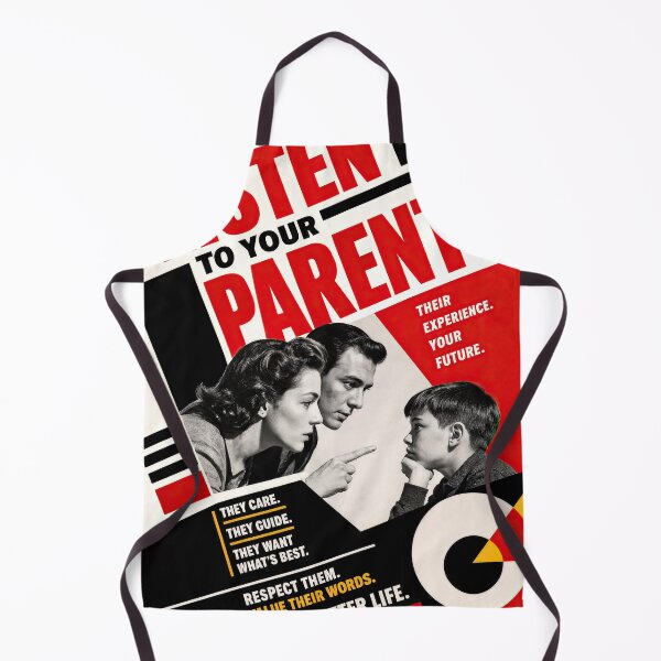 Item preview, Respect and Guidance: Bold Propaganda-Style Poster on Parental Wisdom and Family Values designed and sold by ForeverPrintsOK.