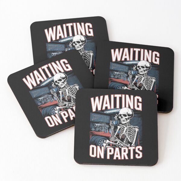 Item preview, Waiting On Parts — Skeleton Mechanic Coffee Shirt V17 designed and sold by DarylWelsh2024.