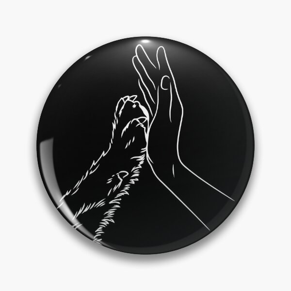 Item preview, Paw High Five Human Outline Pet Love designed and sold by OlyvieArt.