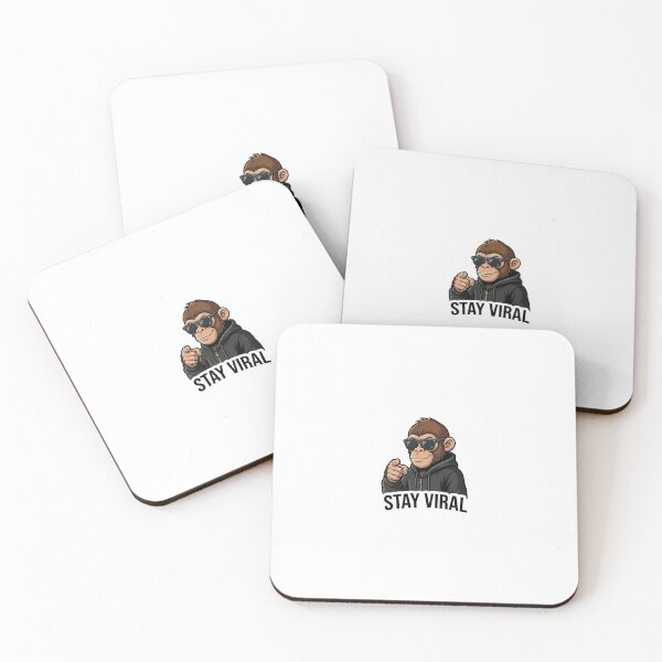 Item preview, Stay Viral Monkey Sticker | Influencer Meme | Social Media Cartoon designed and sold by Newkidshub.