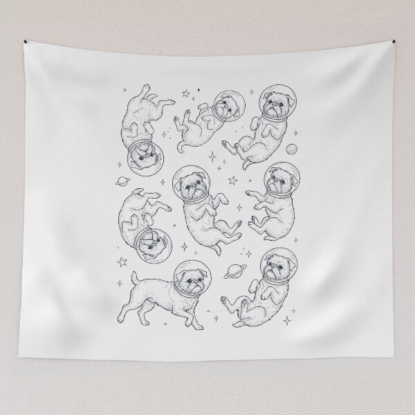 Item preview, Vintage Brussels Griffon Astronaut Galaxy Space Dog Lover designed and sold by TerryConnells.