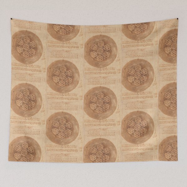 Item preview, Codex Atlanticus Folio by Leonardo da Vinci: Sacred Geometry Study designed and sold by artofuniverse.