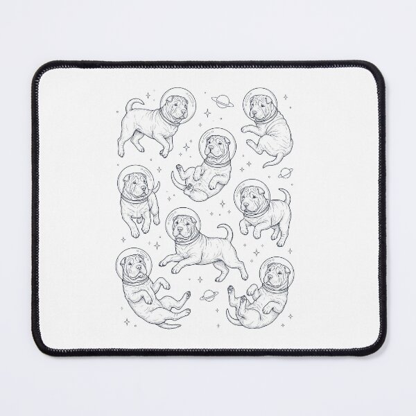Item preview, Vintage Chinese Shar Pei Astronaut Galaxy Space Dog Lover designed and sold by TerryConnells.