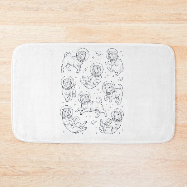 Item preview, Vintage Chinese Shar Pei Astronaut Galaxy Space Dog Lover designed and sold by TerryConnells.