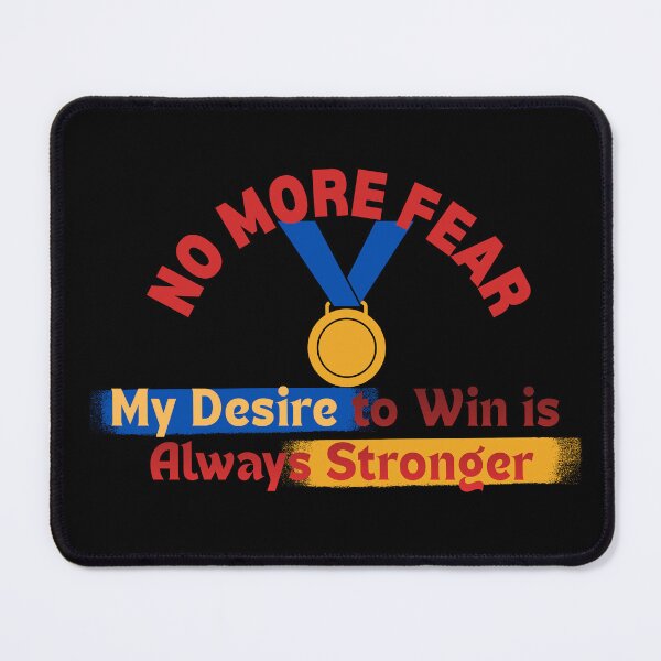 Item preview, No More Fear Motivational Athlete Design designed and sold by LoudVictory.