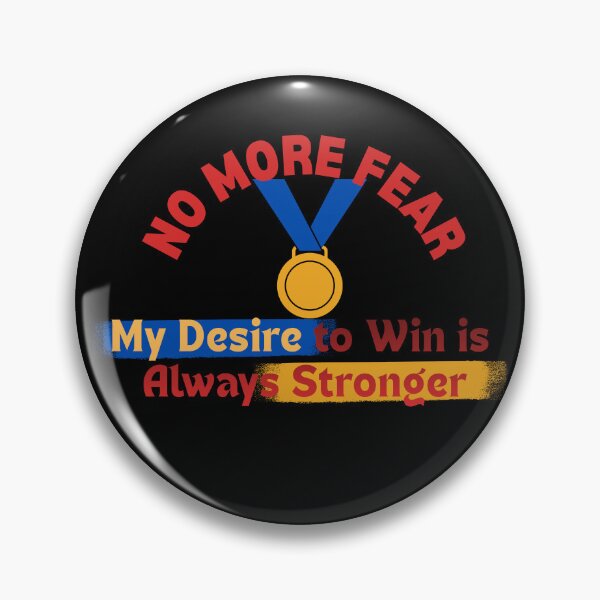 Item preview, No More Fear Motivational Athlete Design designed and sold by LoudVictory.