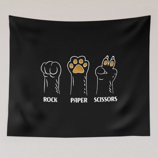 Item preview, Paw Rock Paper Scissors Cute Animal Game Tee designed and sold by OlyvieArt.