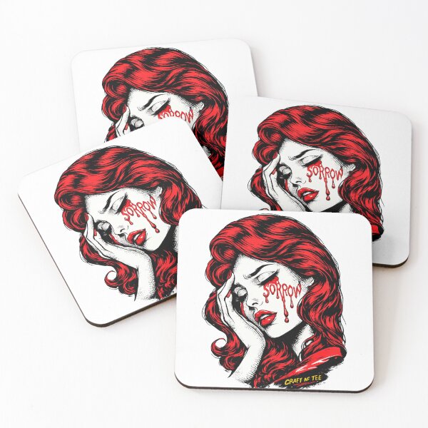Item preview, sorrow in red tears designed and sold by craftoftee.