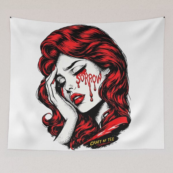 Item preview, sorrow in red tears designed and sold by craftoftee.