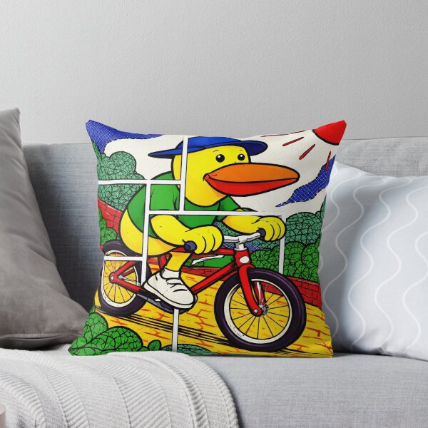 Item preview, Duck Riding Bike Drawing designed and sold by veltriquee.