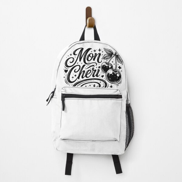 Item preview, Mon Cheri Black and White Typography – Romantic French Quote Aesthetic Design designed and sold by Aniahck.