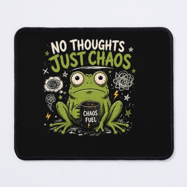 Item preview, No Thoughts Just Chaos Frog Funny Anxiety Meme Design designed and sold by MotylekAnia.