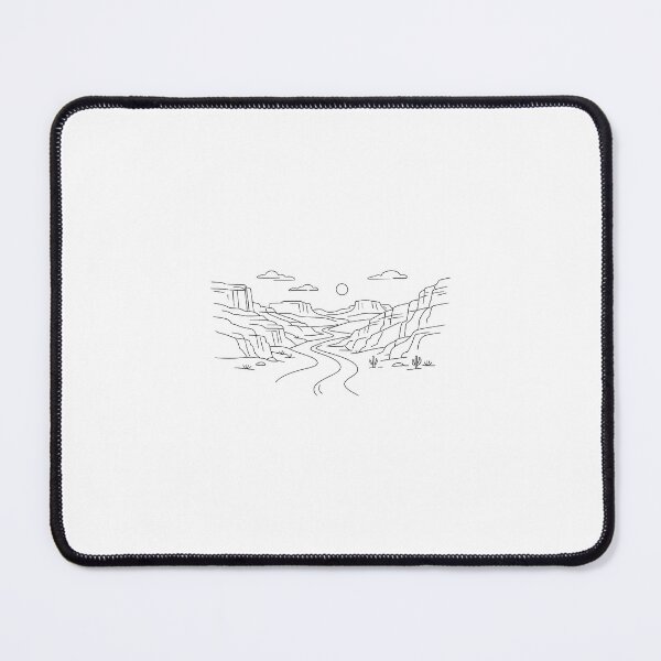 Item preview, Minimalist Desert Canyon Line Art designed and sold by Le Grand Requin.