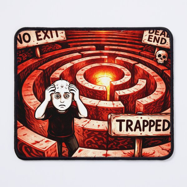 Item preview, Trapped Maze Drawing designed and sold by xeltravom.