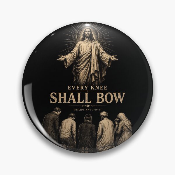 Item preview, Every Knee Shall Bow - Jesus Christ the King | Philippians Christian Streetwear designed and sold by Blood Washed Apparel.