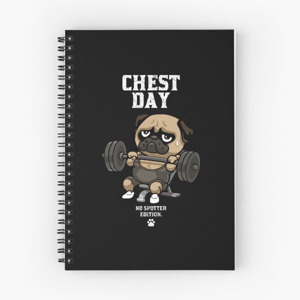 Item preview, Chest Day Pug  designed and sold by Huebucket.