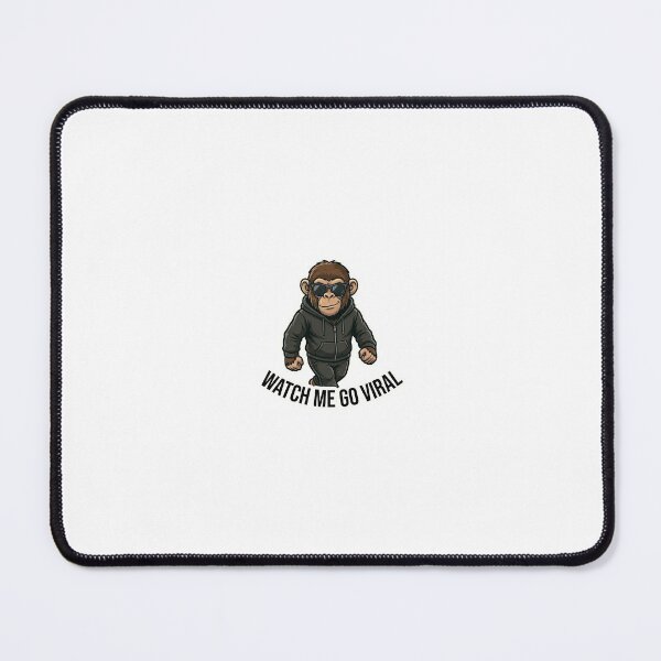 Item preview, Watch Me Go Viral Monkey Sticker | Influencer Meme | Vlogger Cartoon designed and sold by Newkidshub.