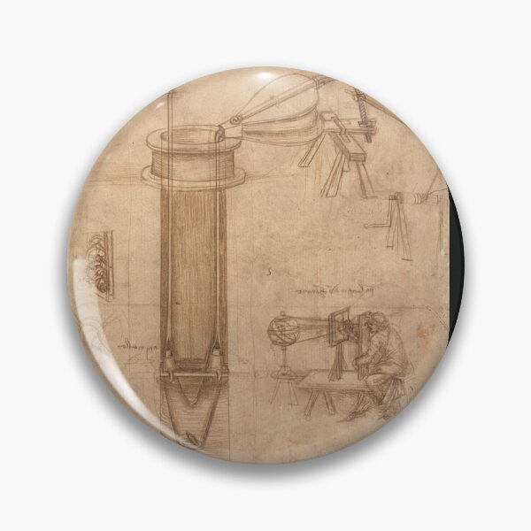 Item preview, Codex Atlanticus Folio by Leonardo da Vinci: Renaissance engineering study designed and sold by artofuniverse.