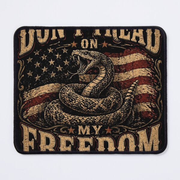 Item preview, Don’t Tread On My Freedom T-Shirt – Vintage Rattlesnake Patriotic Design designed and sold by Puraenergia Stickers.