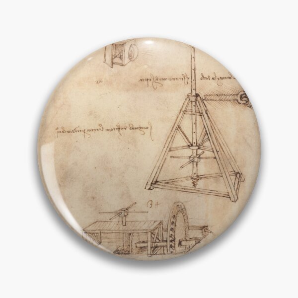 Item preview, Codex Atlanticus Folio by Leonardo da Vinci: Mechanical Inventions Poster designed and sold by artofuniverse.