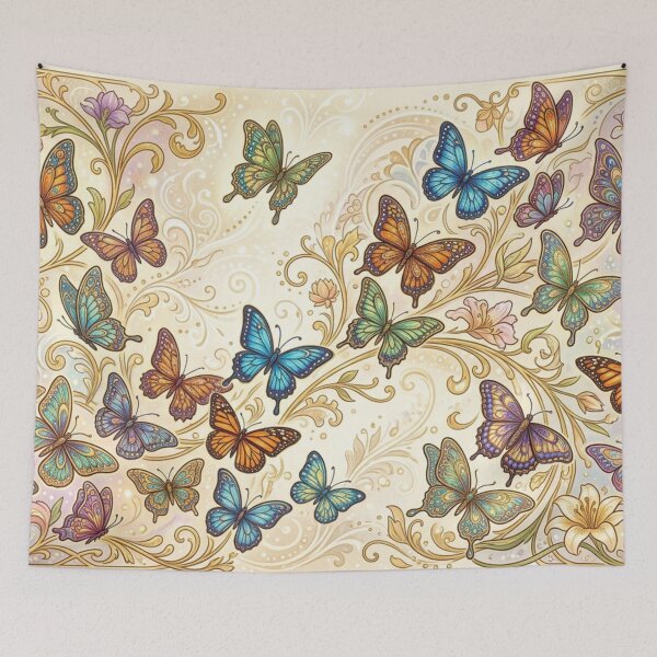 Item preview, Shimmering Botanical Butterfly Splendor designed and sold by Sigtrix.