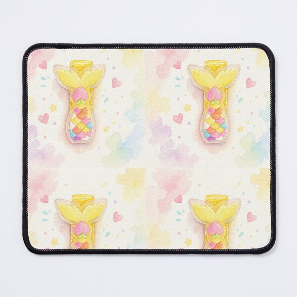 Item preview, Cute Pastel Mermaid Tail Hair Clip – Kawaii Watercolor Illustration designed and sold by Minerva92.