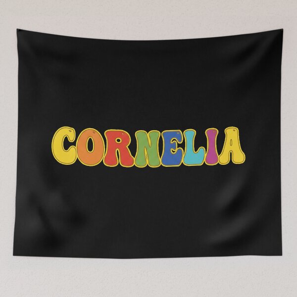 Item preview, ❤️ Cornelia Personalized Name Wavy Retro Shirt, Coffee Mug, Sticker Gift designed and sold by HelixPedia.