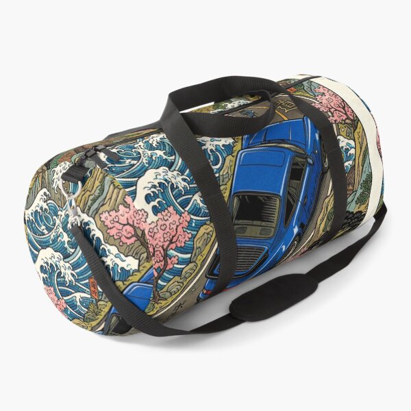 Item preview, Classic Car Journey Through Stylized Japanese Landscape Art designed and sold by RevUpDesign.