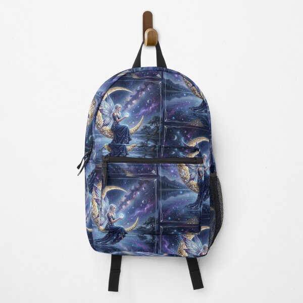 Item preview, Galaxy Moon Fairy Over Mystic Lake. designed and sold by JoyNest = "The nest of joy".