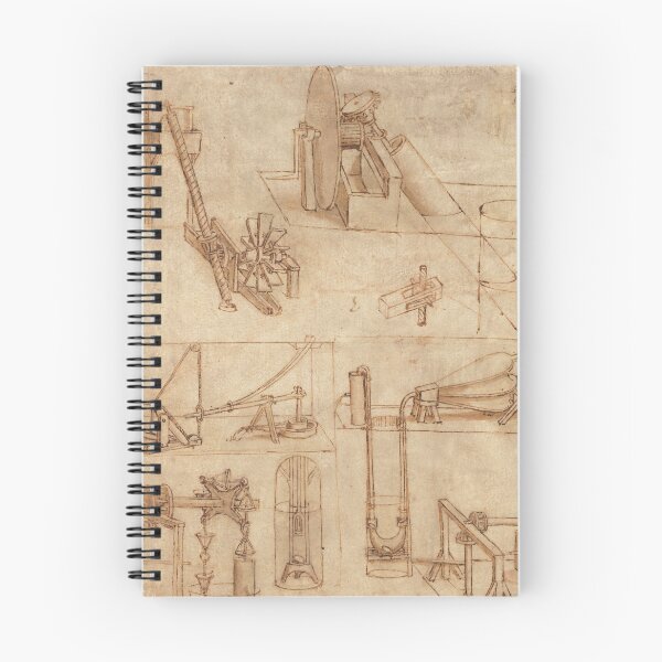 Item preview, Codex Atlanticus Folio by Leonardo da Vinci: Mechanical Inventions Study designed and sold by artofuniverse.