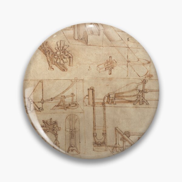 Item preview, Codex Atlanticus Folio by Leonardo da Vinci: Mechanical Inventions Study designed and sold by artofuniverse.