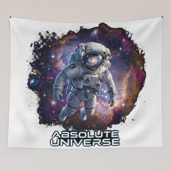 Item preview, A lone astronaut exploring the infinite cosmos– Absolute Universe  Aesthetic designed and sold by ArtsyExplorer.