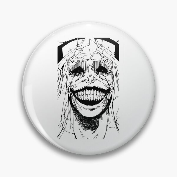 Item preview, Creepy Evil Smile Anime Face Sticker | Dark Horror Aesthetic | Scary Manga Style Art designed and sold by Pinpondesigns.