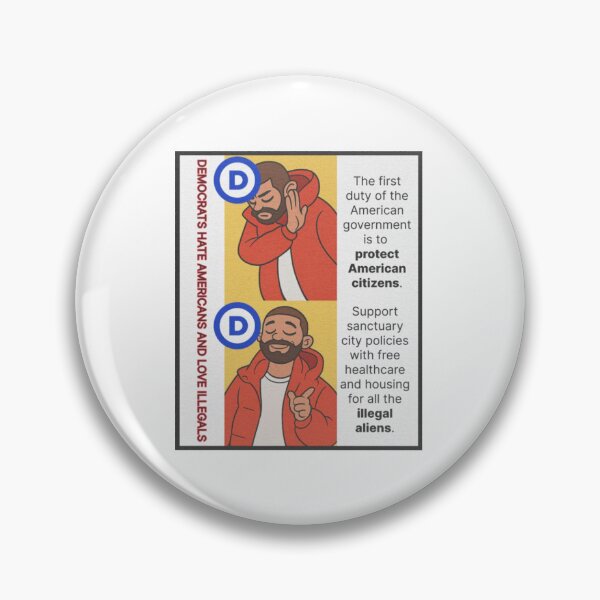 Item preview, Trump Supporter, Democrats Hate Americans Love Illegals Political, Protect American Citizens designed and sold by sawczy-shop.