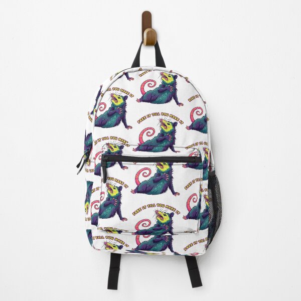 Item preview, Screaming Colorful Opossum Fake It Graphic designed and sold by TeeARTHY.