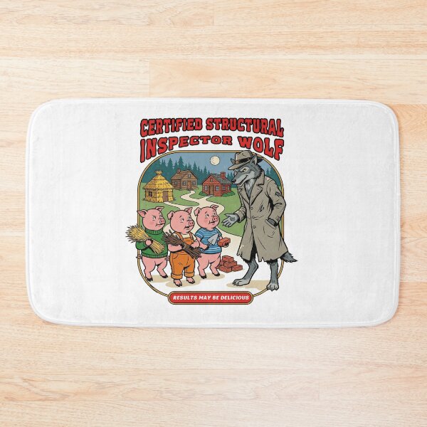Item preview, Wolf Inspector Investigating Three Pigs designed and sold by TeeARTHY.